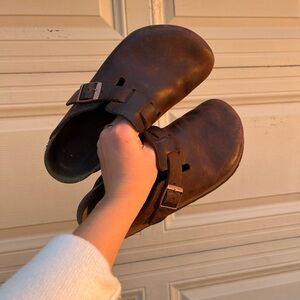 Birkenstock Boston Clogs - Dark Mocha Color